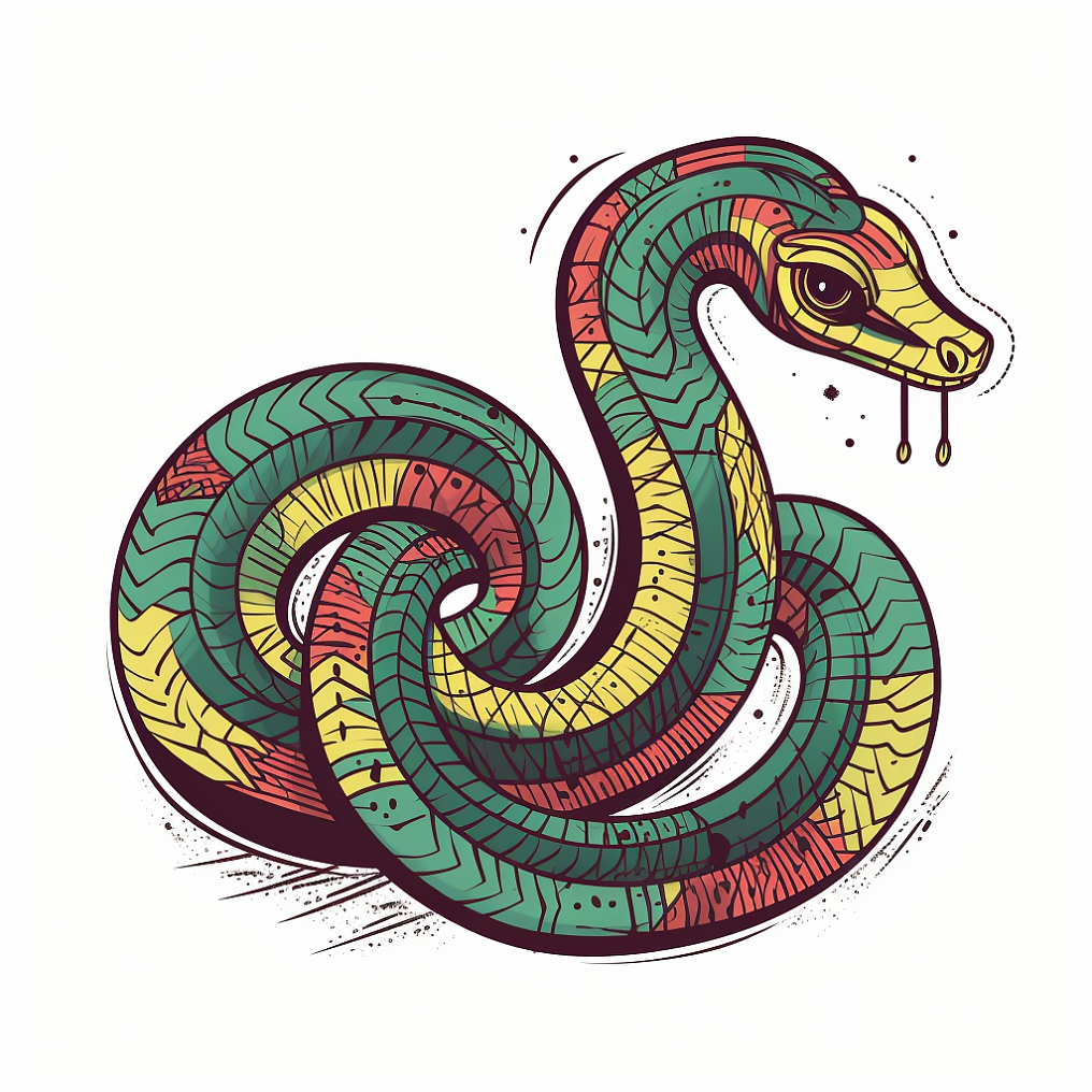 【AI简笔画】蛇