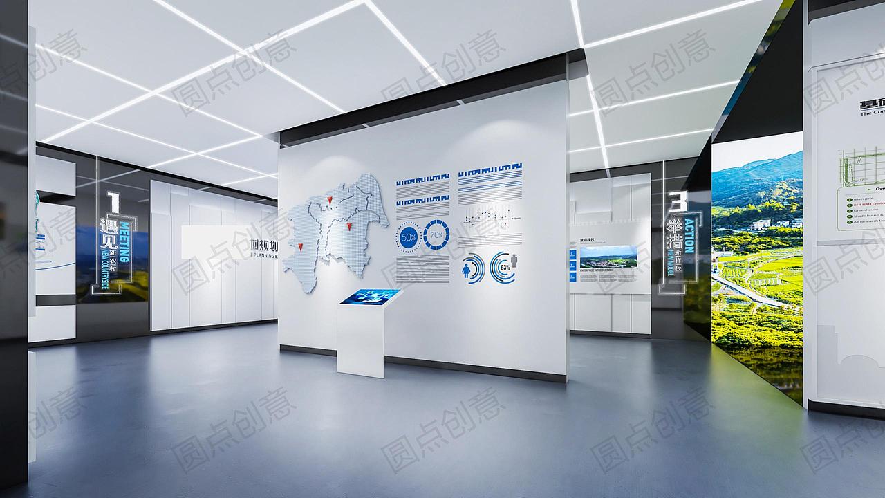 小型展厅|新农村+乡村振兴+规划馆|展厅策划设计分享