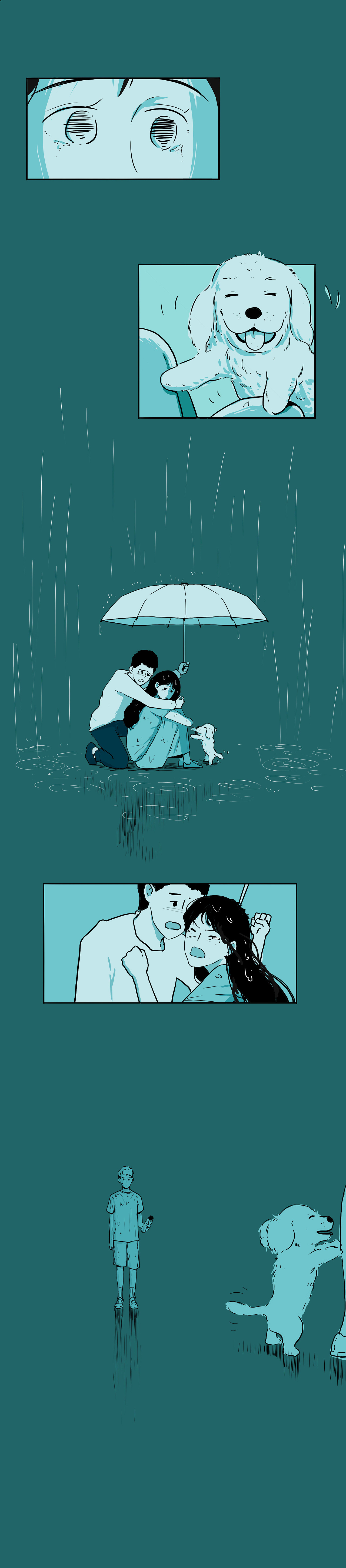 《雨天路过》（图ZMzQ5NTAxODA0） - 中/长篇漫画 - 站酷设计师武灯原创素材 - 站酷ZCOOL