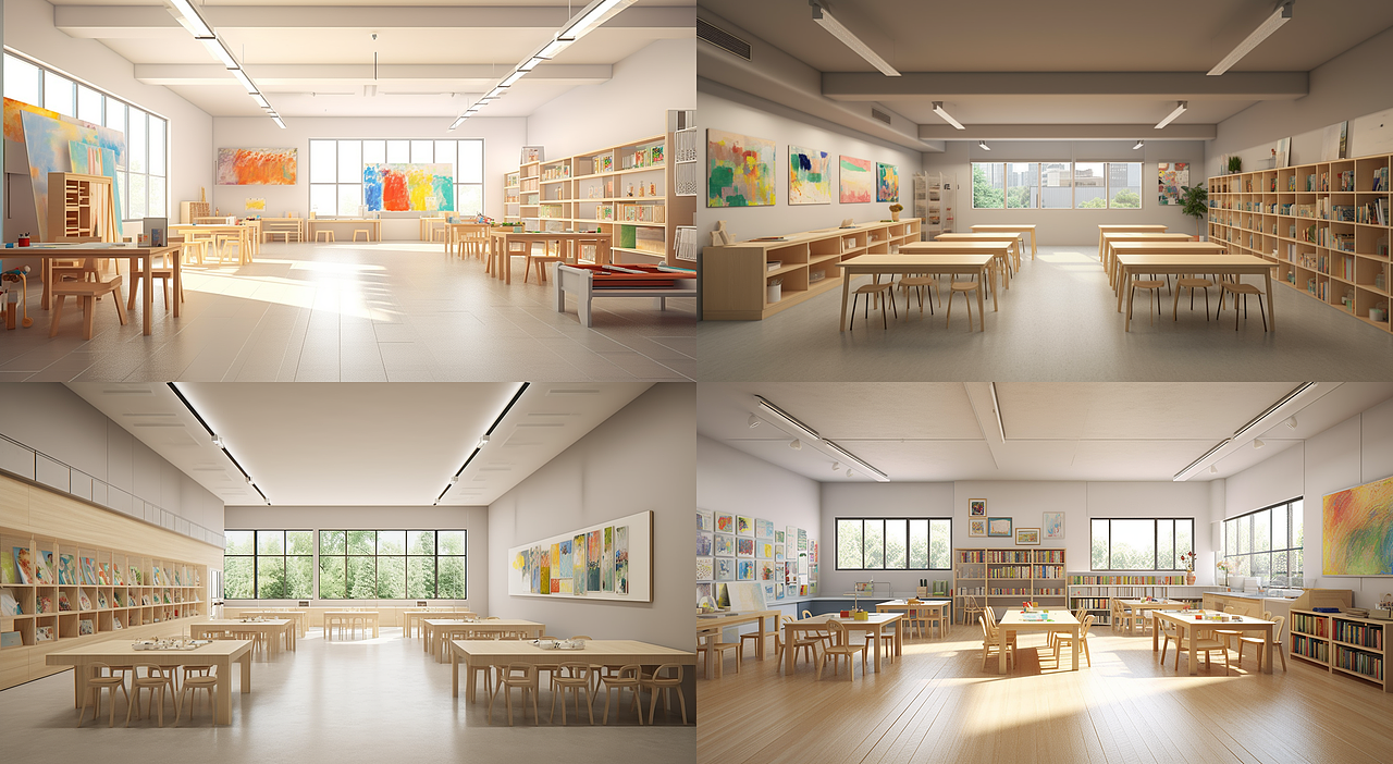 文化空间设计，艺术学校设计（图ZMzM3NjExNDcy） - 商业空间设计 - 站酷设计师Cube0102原创素材 - 站酷ZCOOL