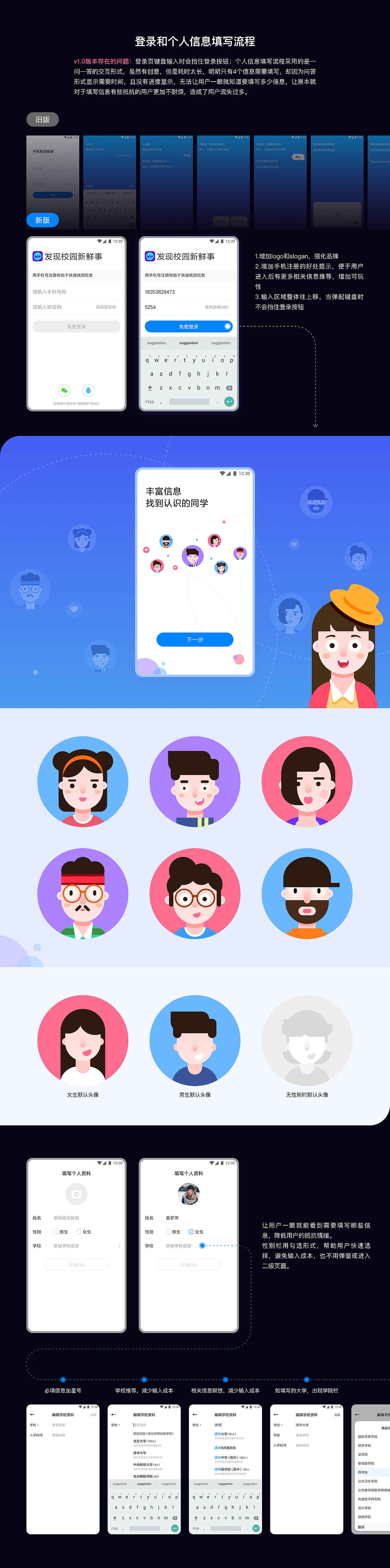 biu APP | 发现校园新鲜事 | UI设计