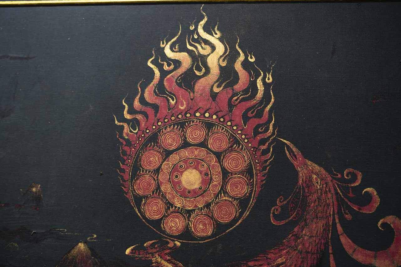 蜡染系列作品《凤凰涅槃》（图ZMzM3NzU5OTky） - 其他手工艺 - 站酷设计师子木染物原创素材 - 站酷ZCOOL