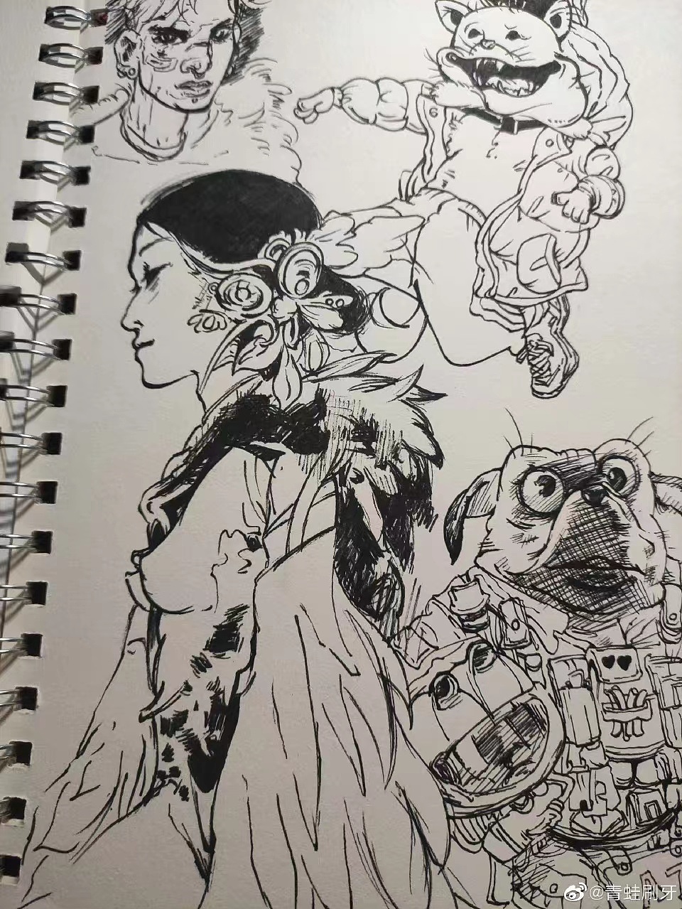 黑白畫（圖ZMzQyODM1MzM2） - 創(chuàng)作習(xí)作 - 站酷設(shè)計(jì)師刷牙的青蛙原創(chuàng)素材 - 站酷ZCOOL