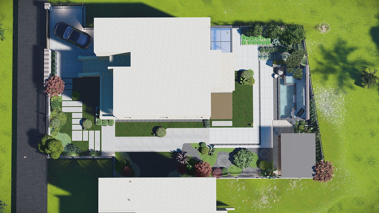 380平米别墅庭院设计,让梦幻与自然交织!