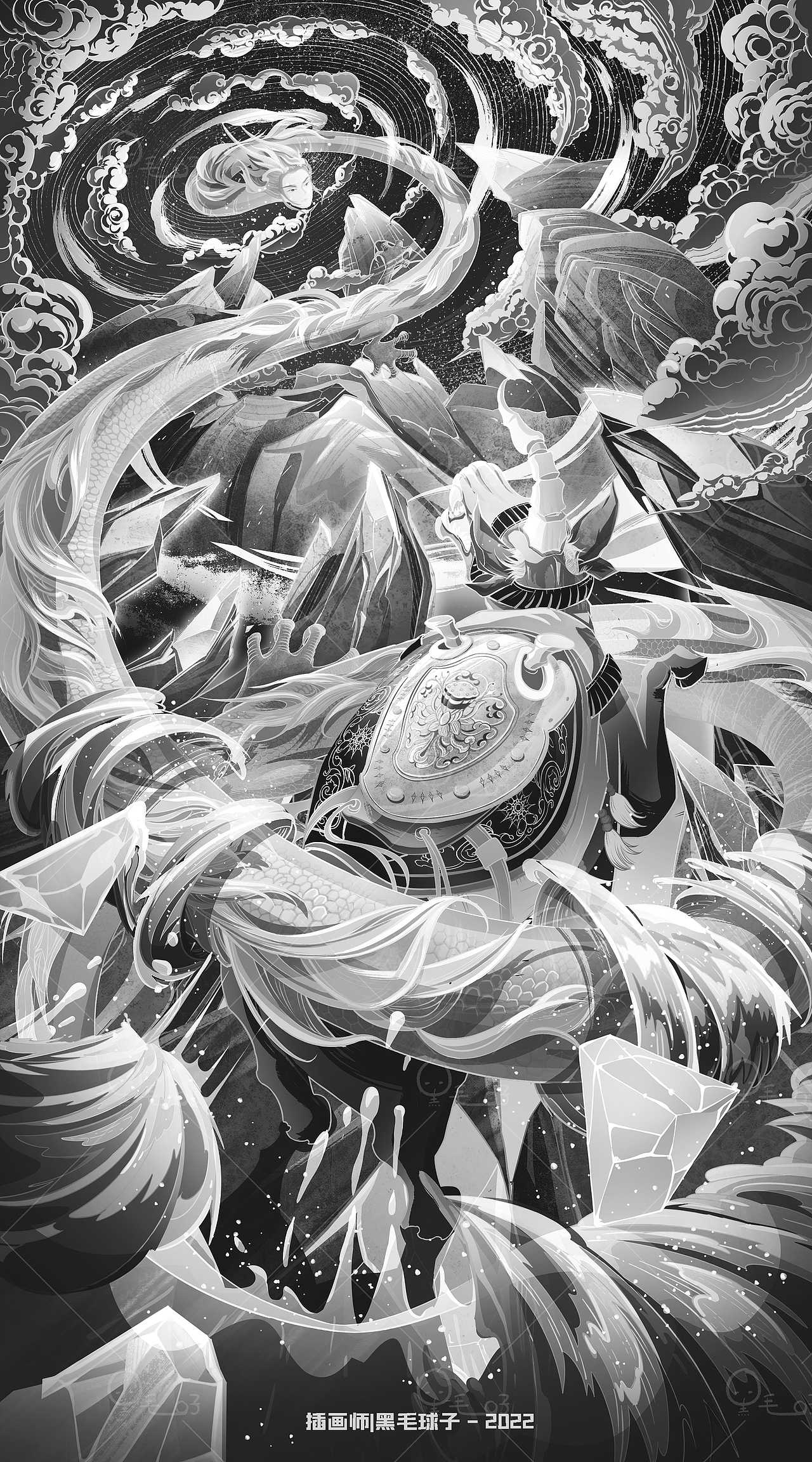 山海经•梦（图ZMzE4NzgyNDAw） - 商业插画 - 站酷设计师黑毛球子原创素材 - 站酷ZCOOL