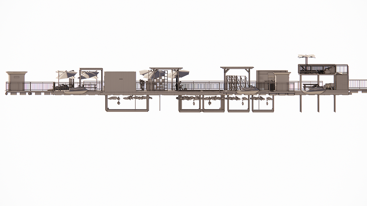 #2022青春答卷#“游牧浮栖”疍家特色渔排（图ZMzA2MDY1MjUy） - 景观设计 - 站酷设计师三亚学院艺术学院原创素材 - 站酷ZCOOL