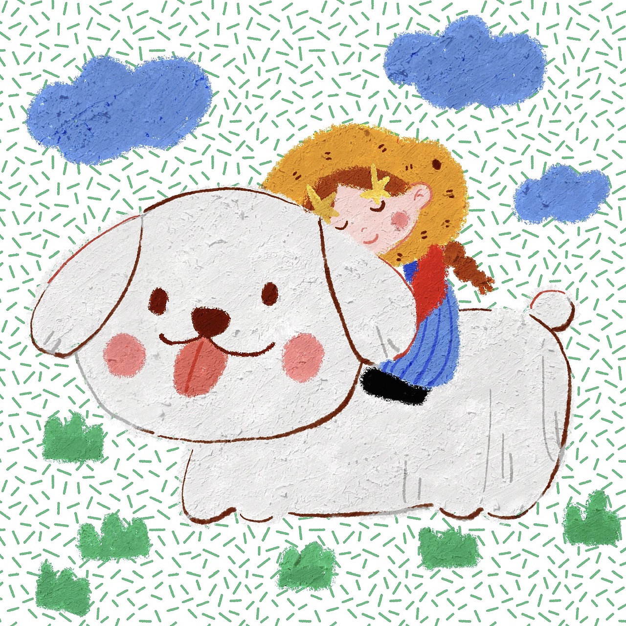 【油画棒小画】可爱芒果人系列