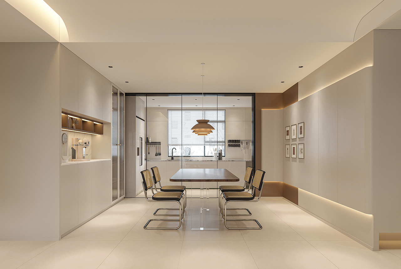 奶油风效果图表现（图ZMzI2MTcyOTYw） - 家装设计 - 站酷设计师阿鹏丨VISION原创素材 - 站酷ZCOOL