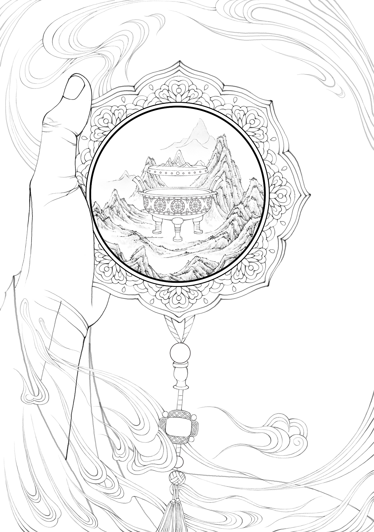 《国师帮帮忙》书籍封面插画