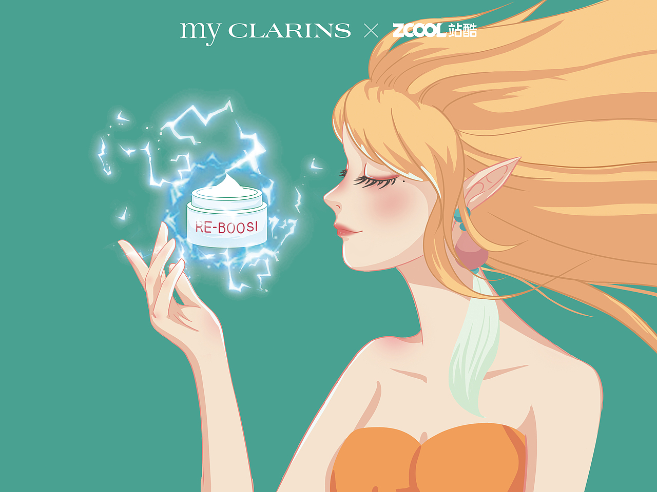 my CLARINS 寻找天然好食肌 X 精灵的魔法（图ZMjk4NDczMTg4） - 海报 - 站酷设计师胖胖胖雅原创素材 - 站酷ZCOOL