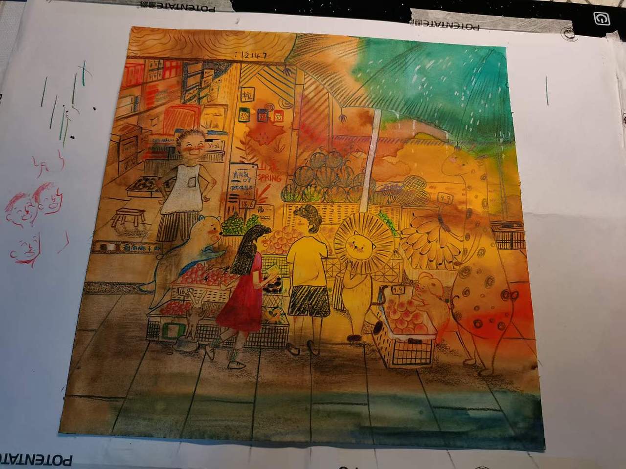在岁月里歌唱歌唱--新系列（图ZMzQ0MDMyMTY0） - 儿童插画 - 站酷设计师安青梓原创素材 - 站酷ZCOOL