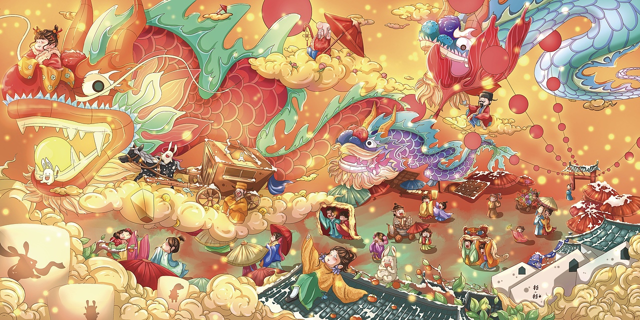 2022年度总结·古风插画·（图ZMzI2NzQwNDUy） - 商业插画 - 站酷设计师杉小杉原创素材 - 站酷ZCOOL