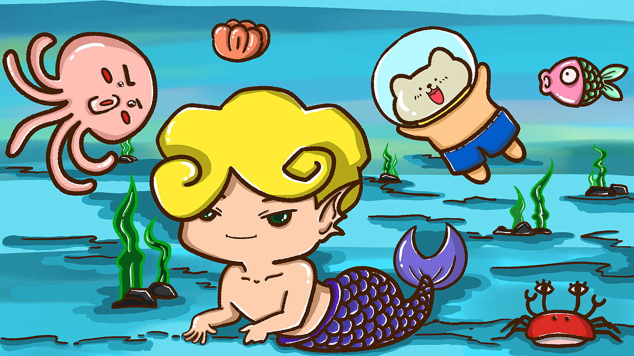 這幾天上班畫的壁紙（圖ZMzYwMTU1ODE2） - 藝術插畫 - 站酷設計師無業(yè)游民龍女士原創(chuàng)素材 - 站酷ZCOOL