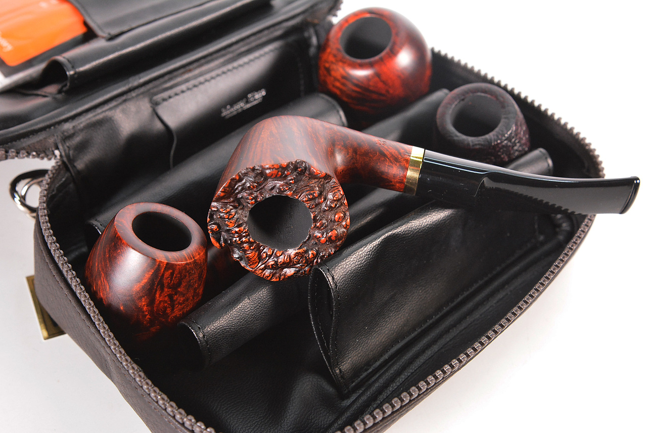 德国马丁Martin Wess 鹿皮四位烟斗包