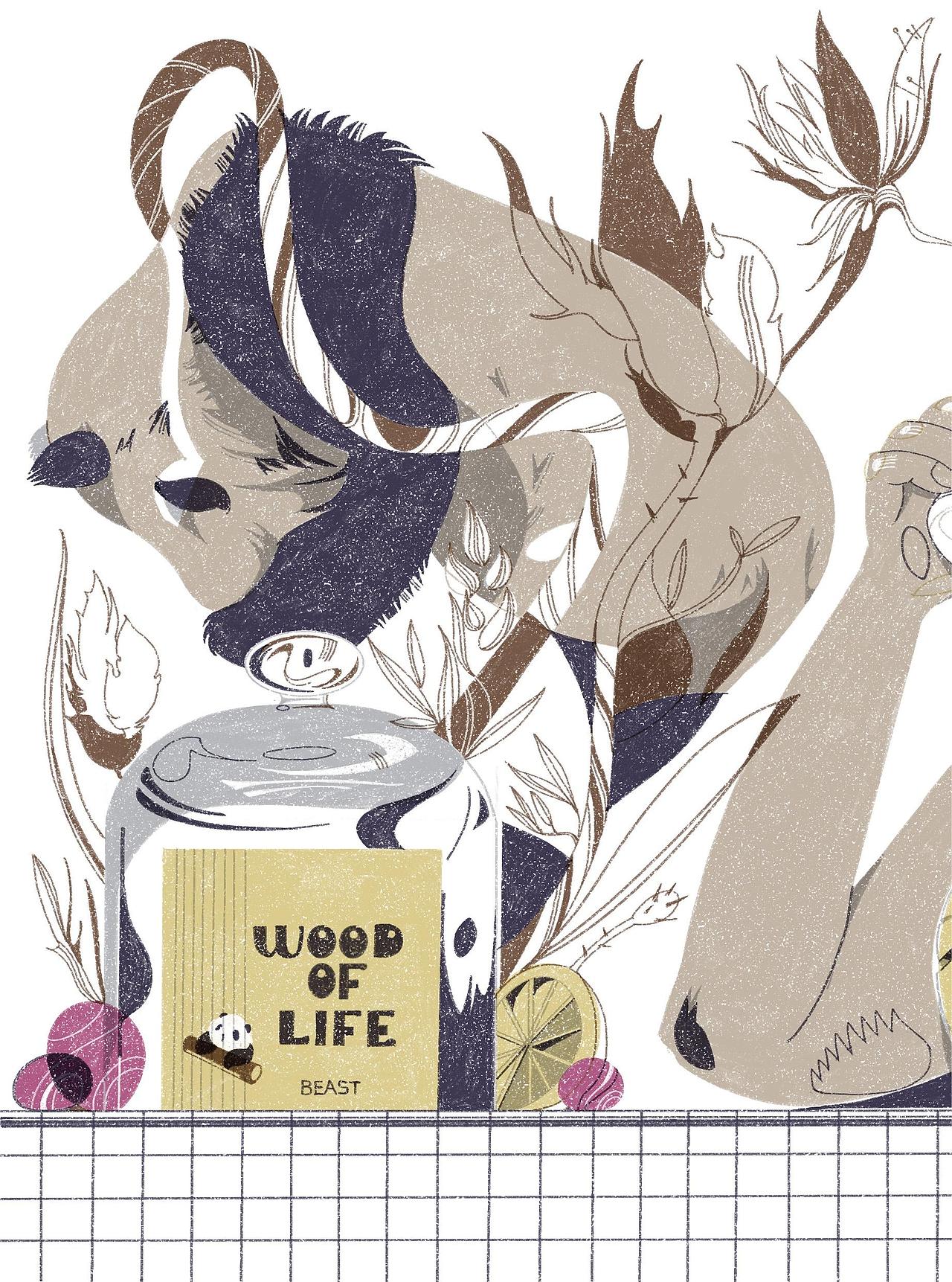 野兽派 x 阿怪站左“香薰——熊猫噗噗”