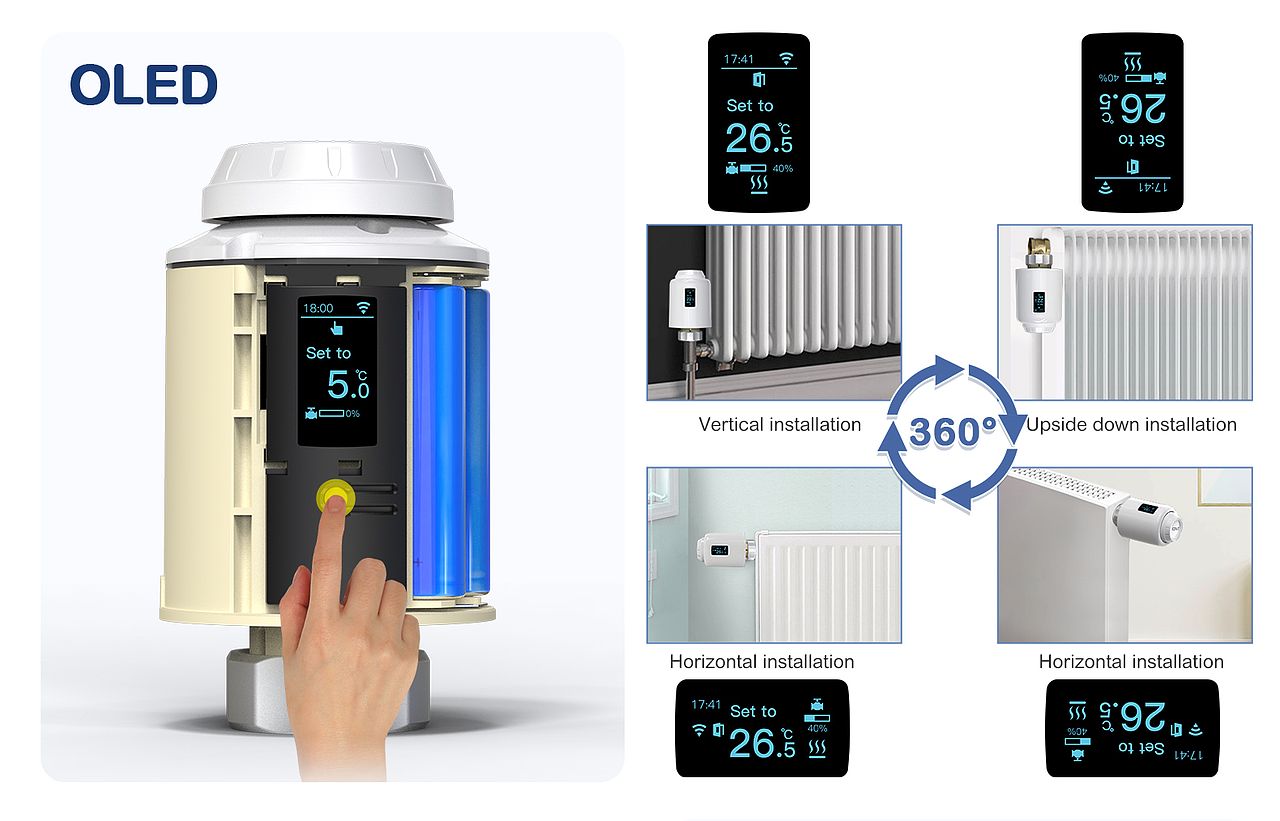 智能TRV暖气片控制器