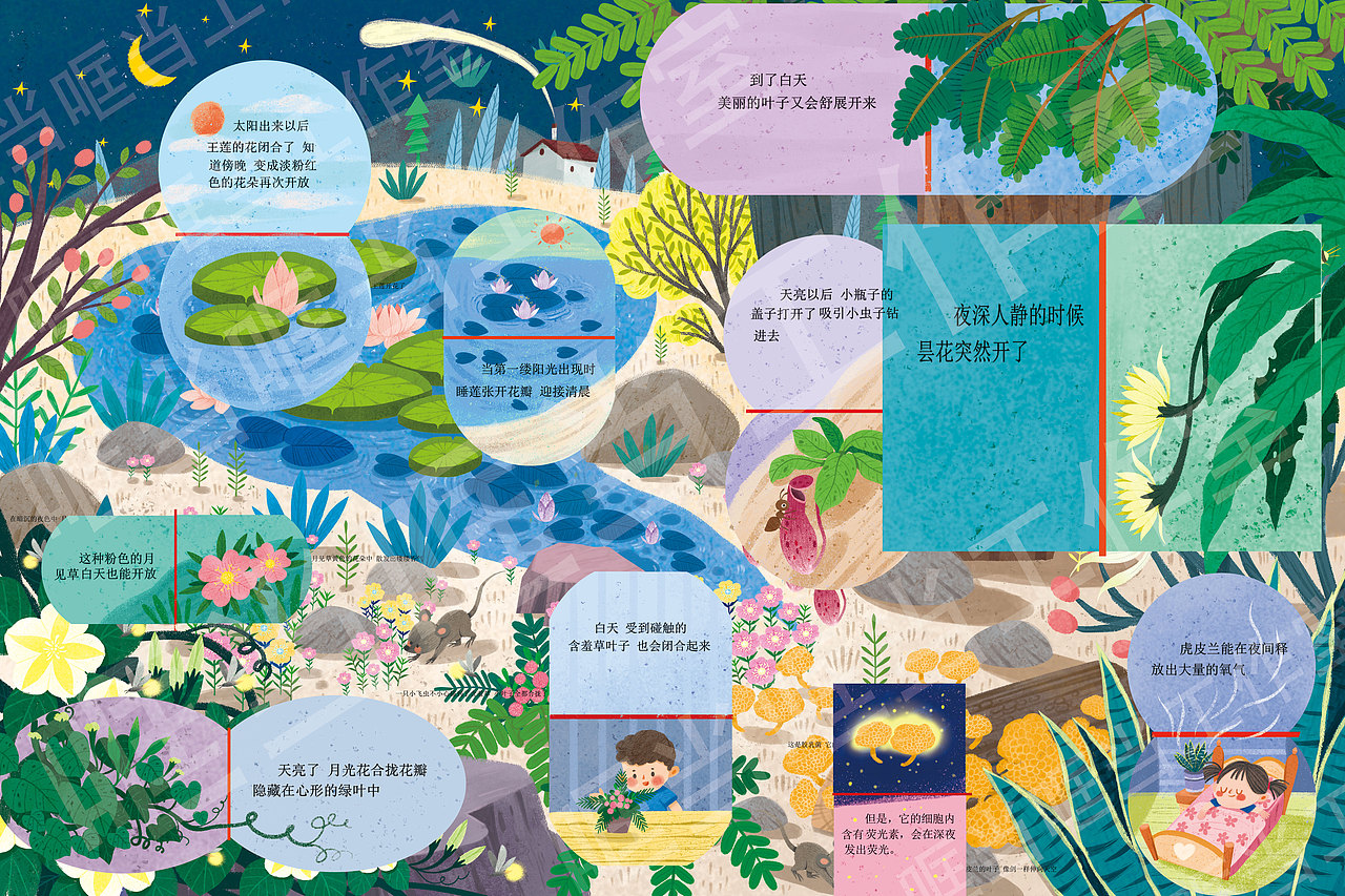 揭秘夜晚翻翻书（图ZMzAxNjQ3NzY4） - 绘本 - 站酷设计师哐当哐当工作室原创素材 - 站酷ZCOOL