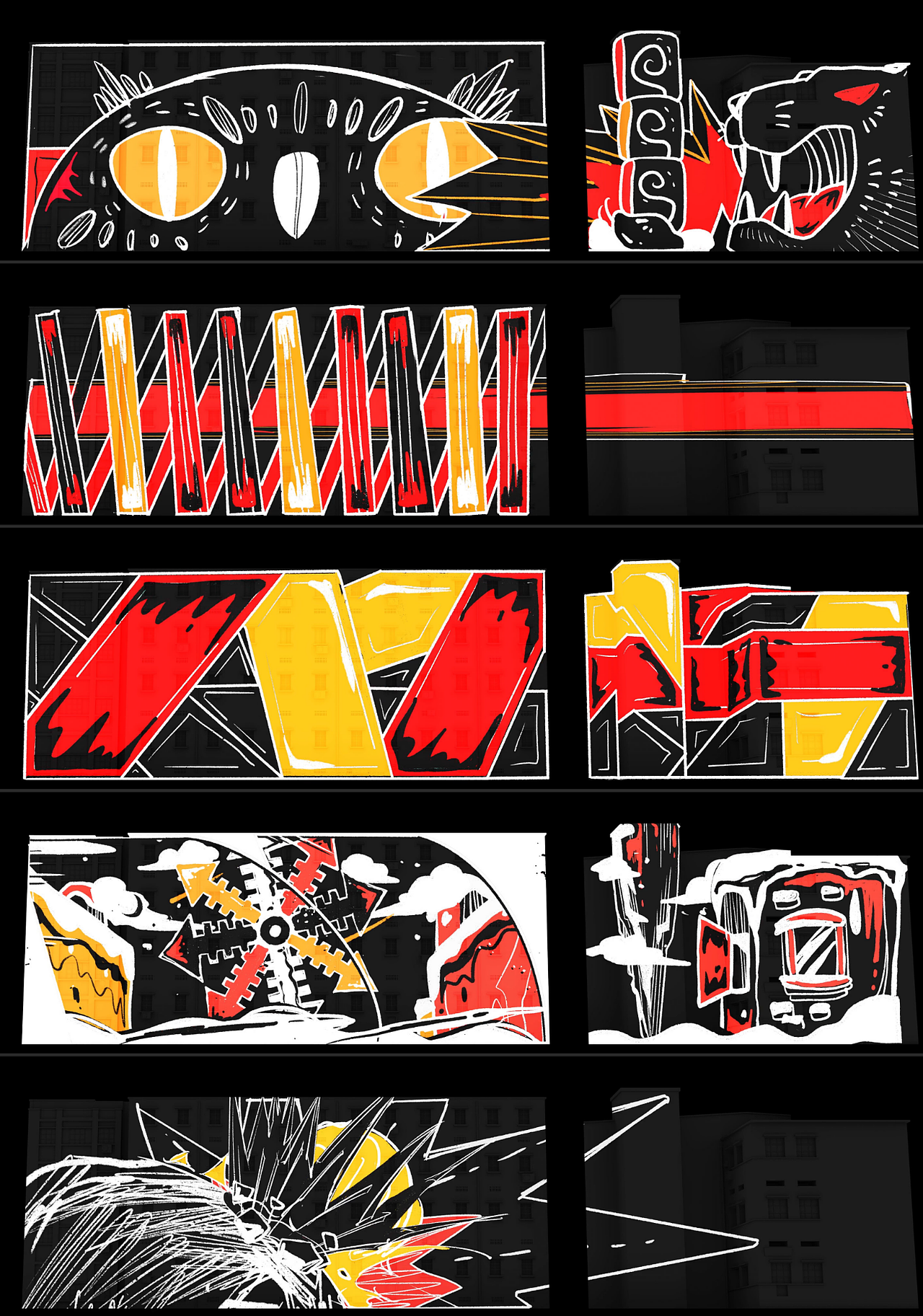 逐帧手绘动画 《Light》重庆灯光节楼体投影秀