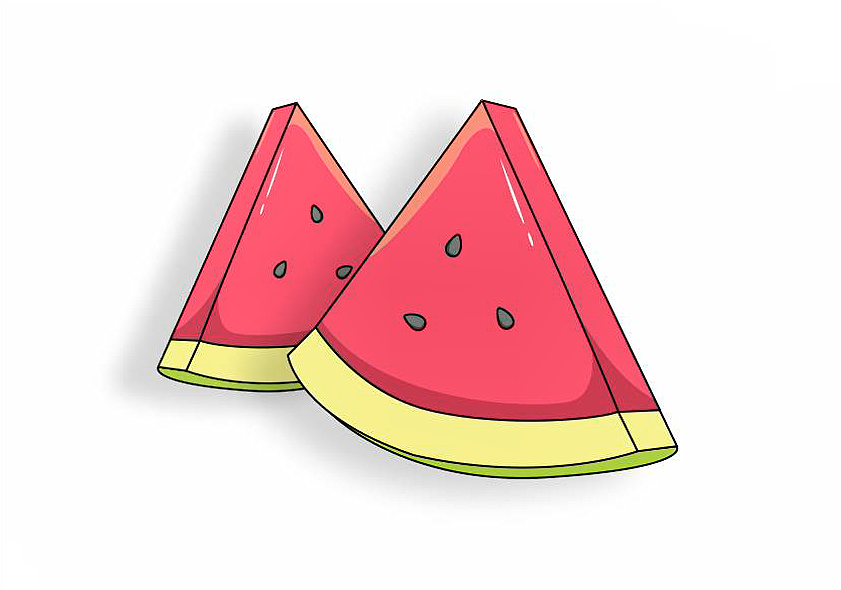 如何用cdr软件绘制出可口的西瓜