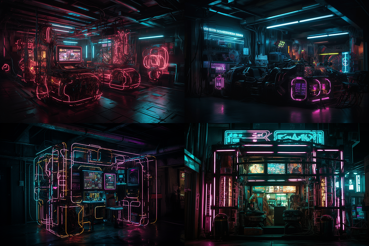 AI · 赛博朋克世界主题矩阵