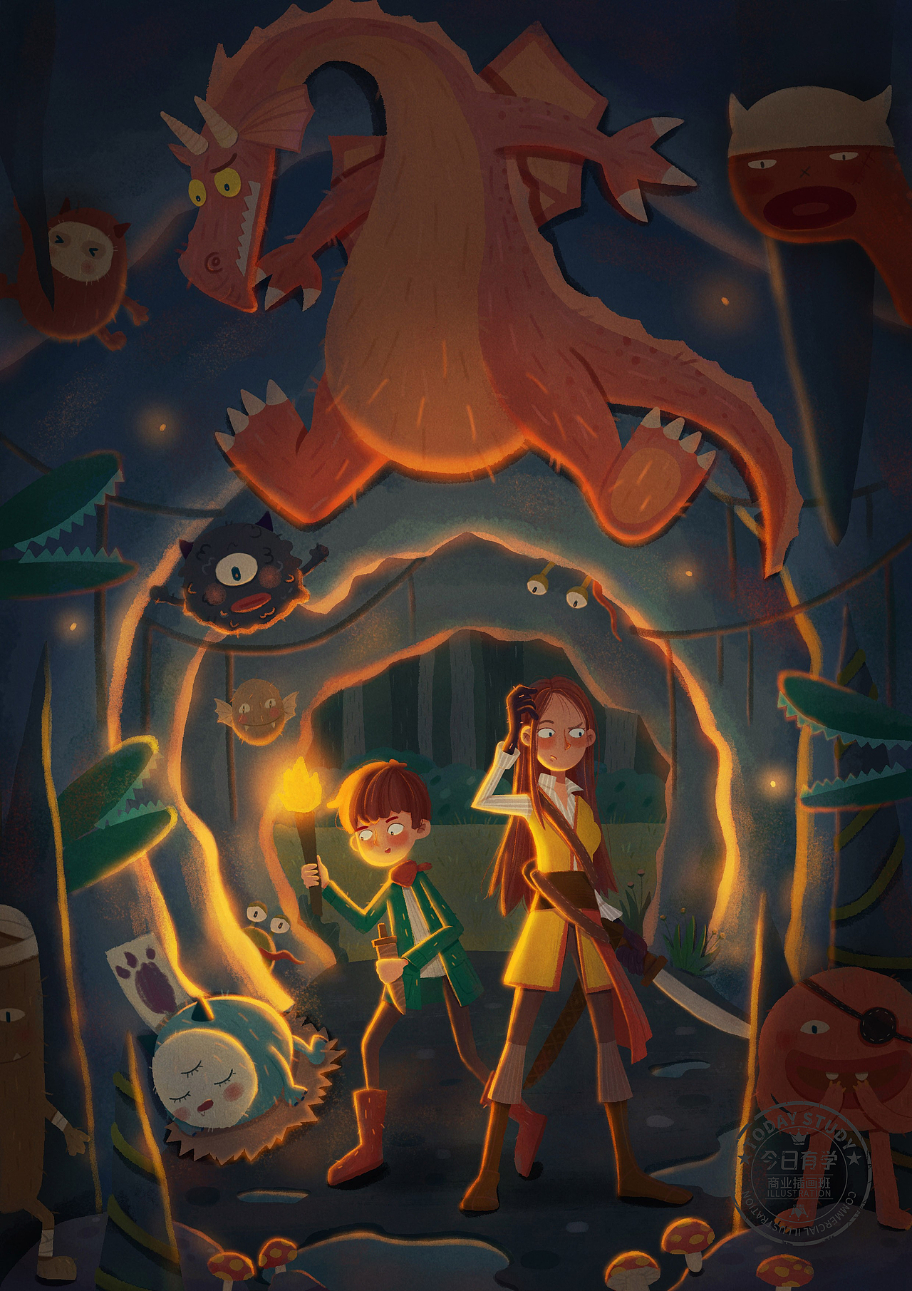 【今日有学插画】学员作品合集——PS商插16期