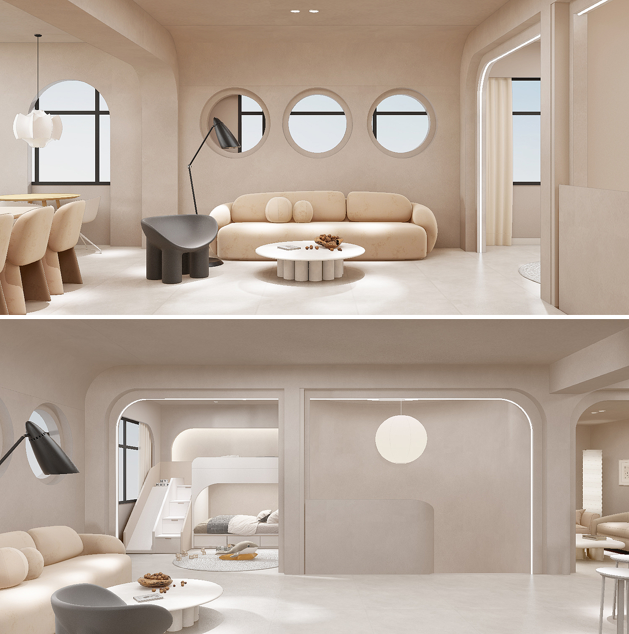 170平儿童摄影装修设计