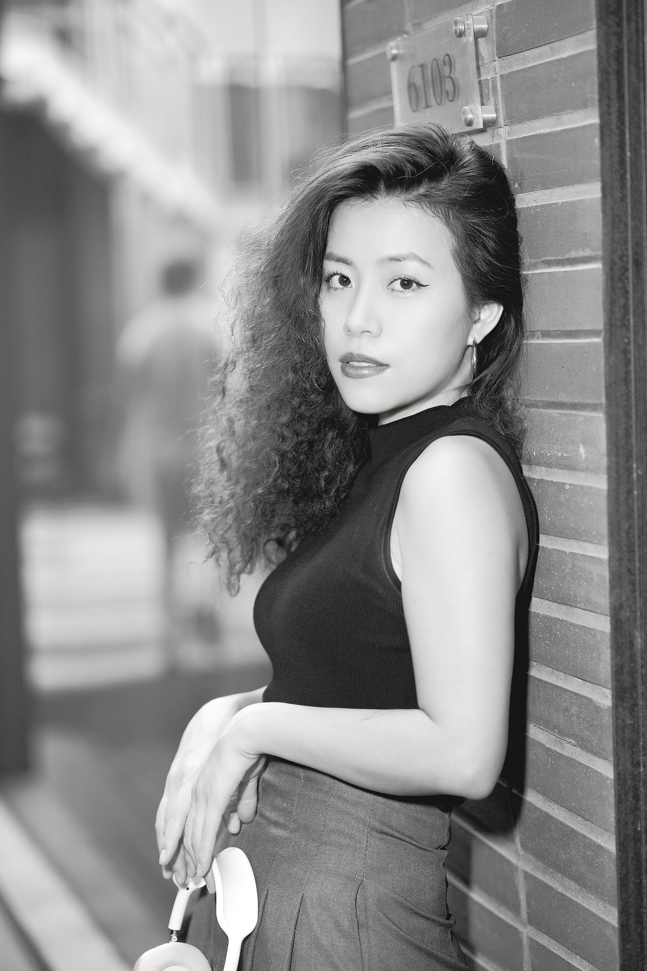 黑白美式辣妹（图ZMzUwNzc3Mzk2） - 人像摄影 - 站酷设计师筱筱的鱼原创素材 - 站酷ZCOOL