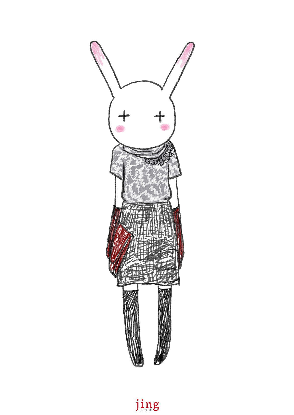 兔年插画-68幅艾玩兔服饰设计时尚插画（图ZMzExNTE5NDY4） - 创作习作 - 站酷设计师画儿晴天原创素材 - 站酷ZCOOL