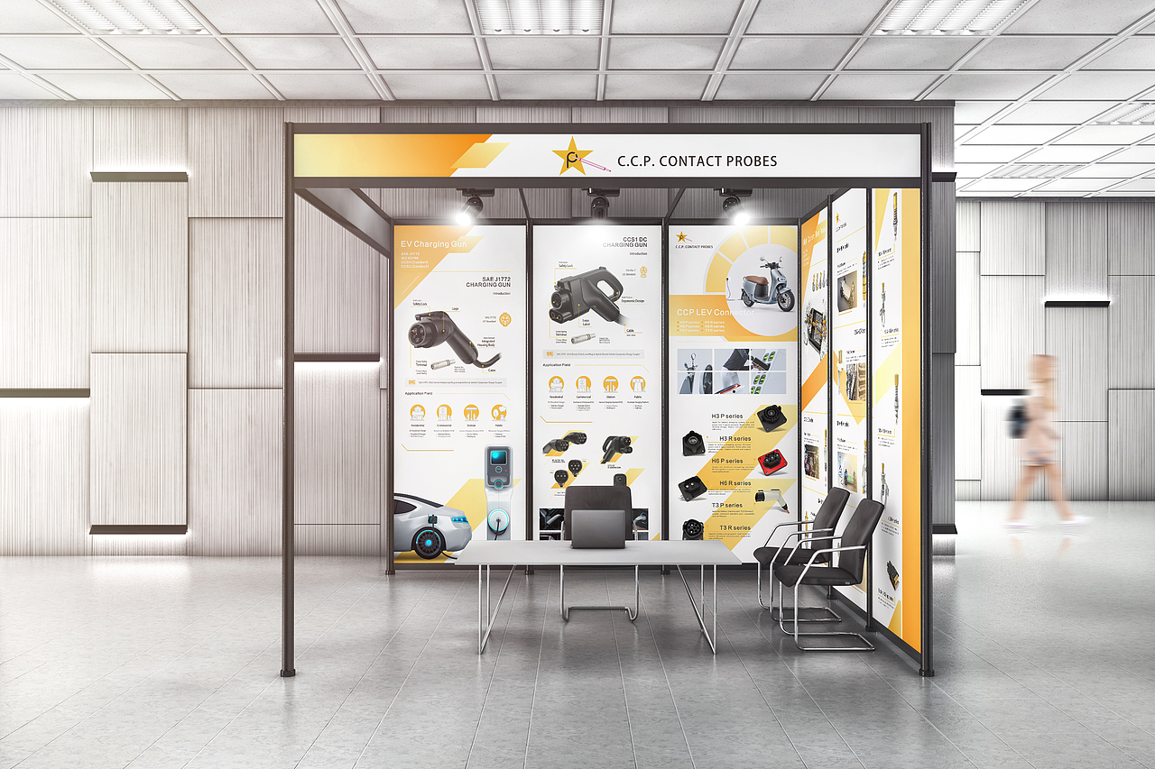 设计项目_中国探针集团韩国参展3x3标准展位设计包装