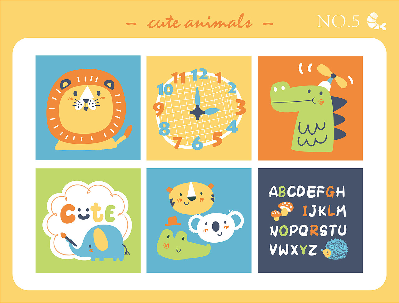 可爱动物大作战·疯狂动物城（图ZMzE3NDIzODUy） - 儿童插画 - 站酷设计师奶油虾原创素材 - 站酷ZCOOL