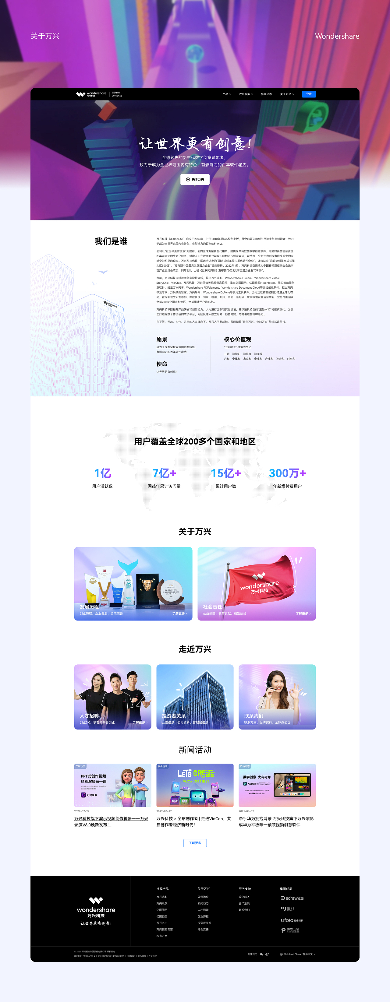 集团中文官网视觉设计