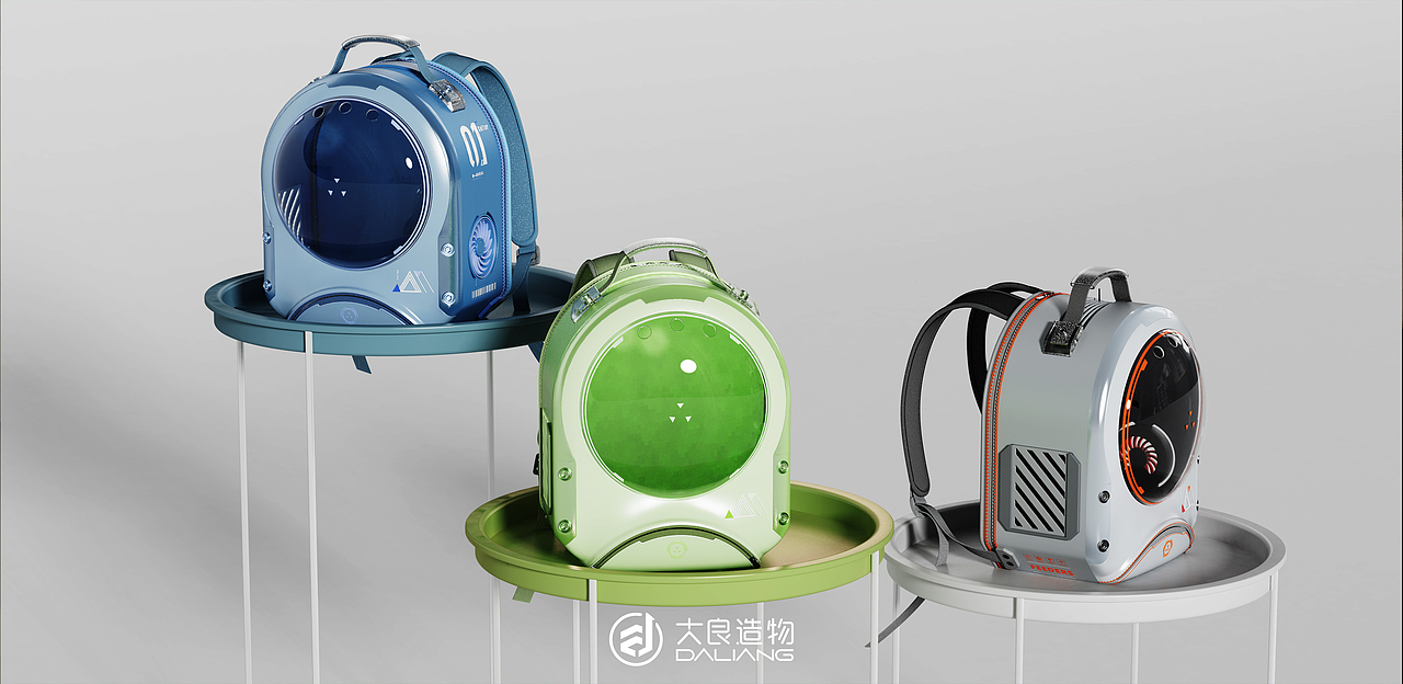 [大良造物设计] 太空舱宠物背包（图ZMzU3ODgyOTIw） - 其他工业/产品 - 站酷设计师大良造物原创素材 - 站酷ZCOOL
