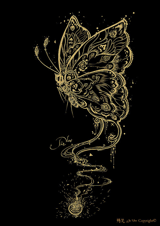 金描幻獸 - 孵化系列作六幅（图ZMzM0NDI2NDQw） - 艺术插画 - 站酷设计师羯梵原创素材 - 站酷ZCOOL
