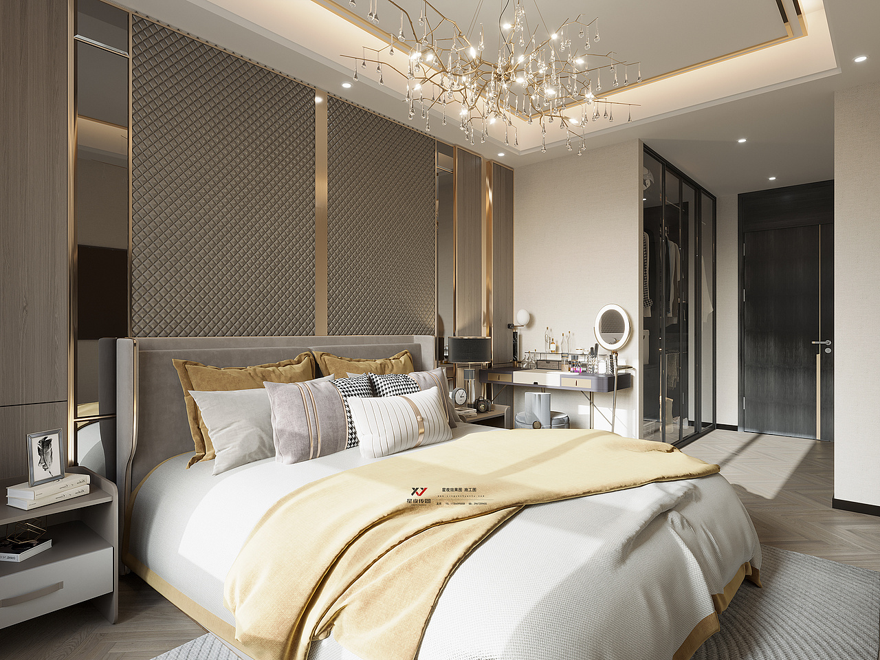 现代轻奢样板间|自然私宅，简约克制的美学典范