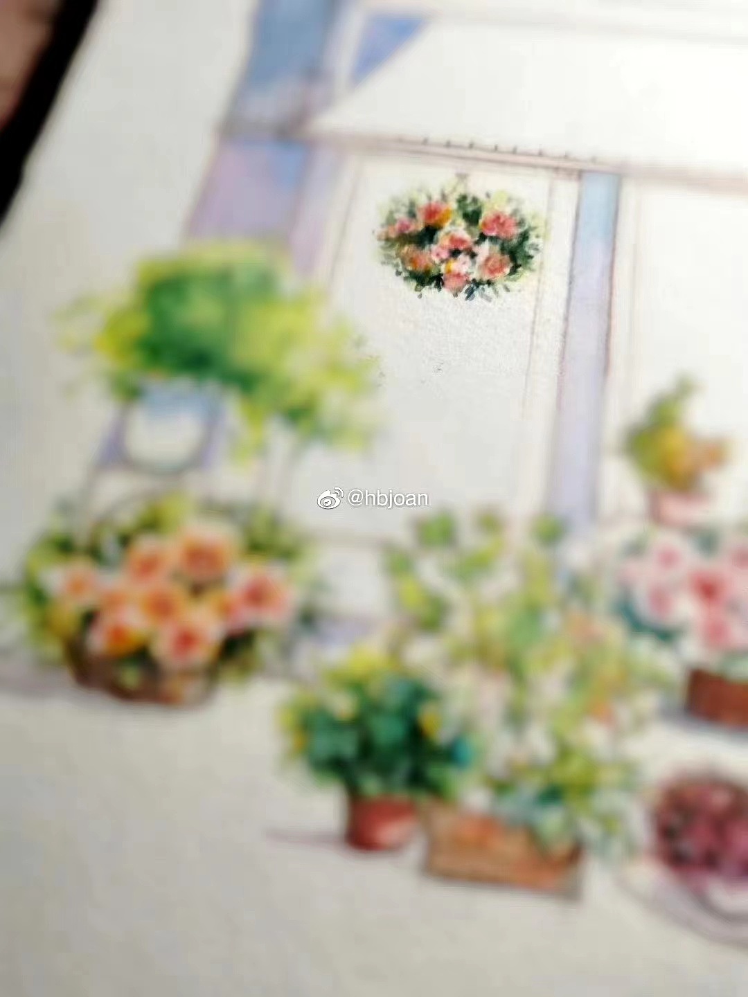 水彩插画小店铺系列二《清风街》（图ZMzYwNzM1MTEy） - 商业插画 - 站酷设计师hbjoan原创素材 - 站酷ZCOOL