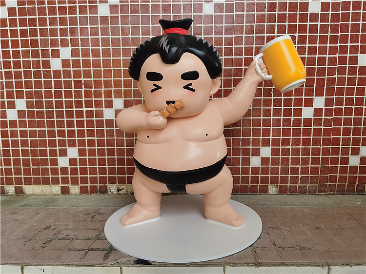 美食街形象造型卡通吃着烤肉喝着啤酒的日本人偶雕塑（图ZMzEwMDc0Mjc2） - 工艺品设计 - 站酷设计师满天下原创素材 - 站酷ZCOOL