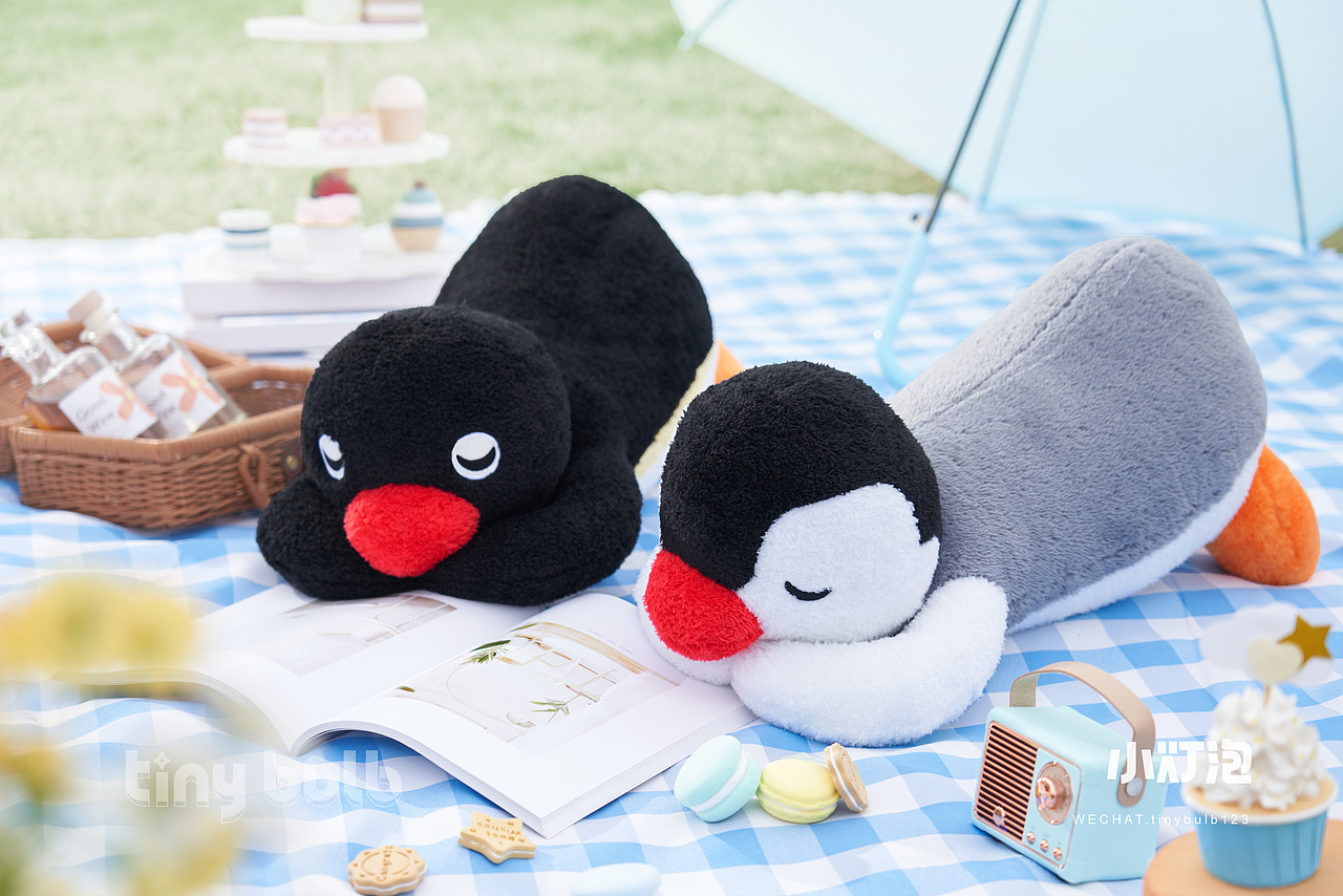 毛绒拍摄｜pingu公仔 野餐场景拍摄（图ZMzQyMDQxNDA4） - 产品摄影 - 站酷设计师小灯泡视觉原创素材 - 站酷ZCOOL