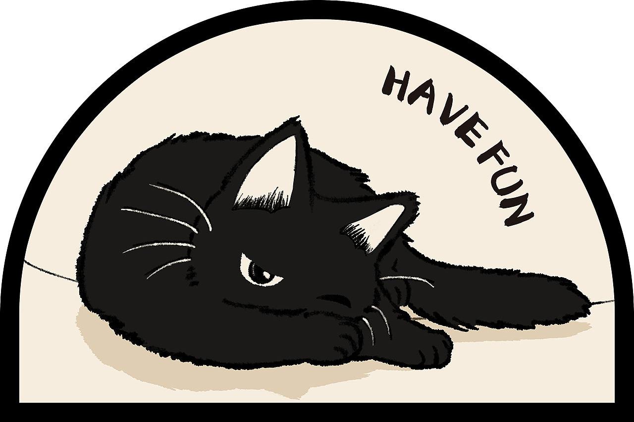 黑貓日常（圖ZMzYwOTc3NjQw） - IP形象 - 站酷設(shè)計(jì)師普蘭7856原創(chuàng)素材 - 站酷ZCOOL