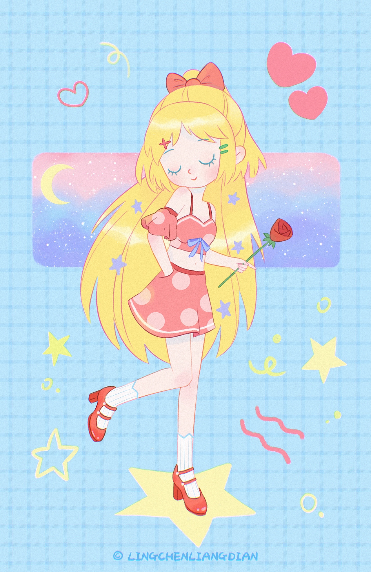 叮~夏日清爽妹子（图ZMzE3MTU4MDUy） - 儿童插画 - 站酷设计师凌晨两点here原创素材 - 站酷ZCOOL