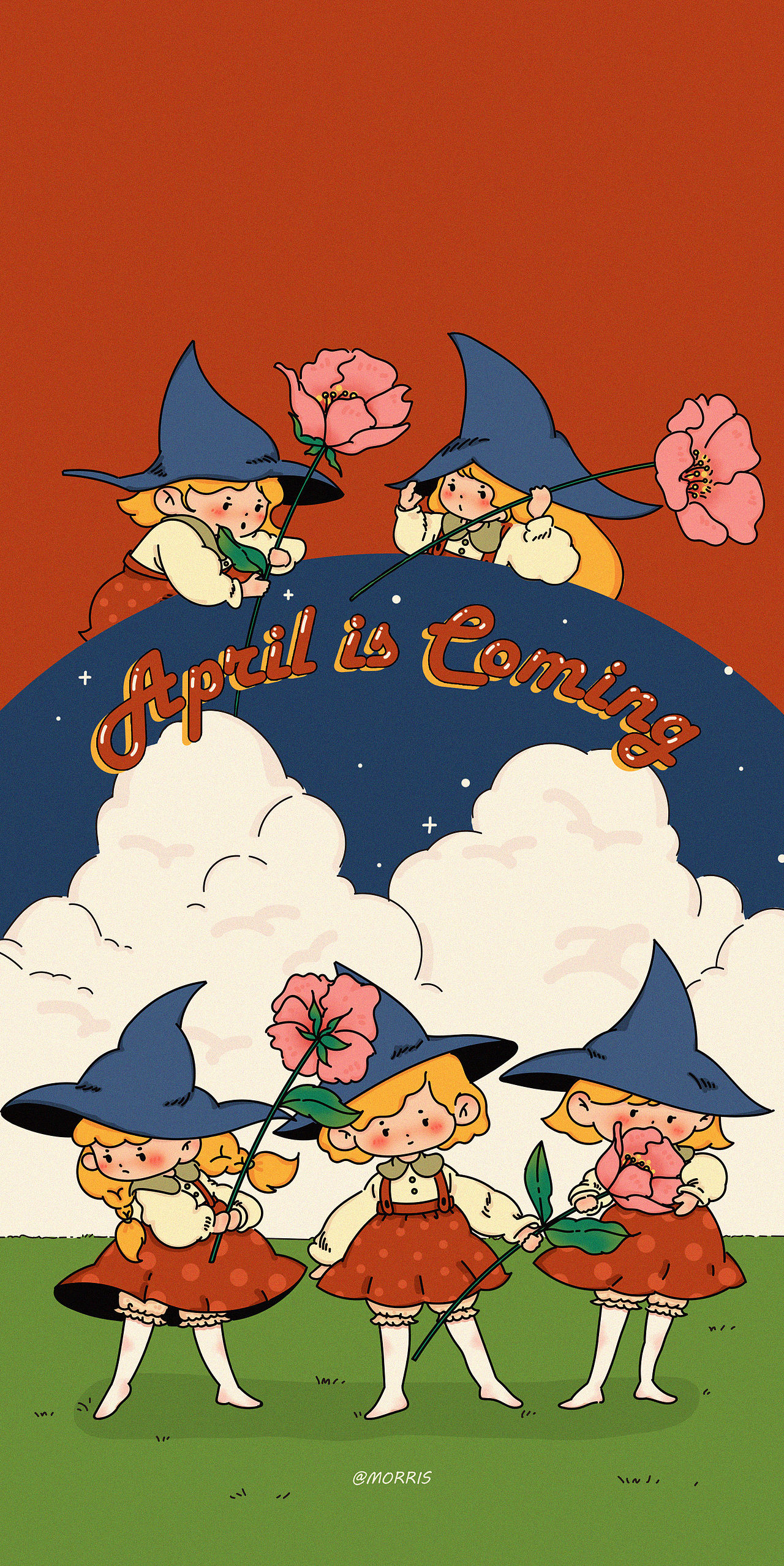 摸鱼壁纸（图ZMjk5MjkxMjIw） - 商业插画 - 站酷设计师MorrisLin原创素材 - 站酷ZCOOL