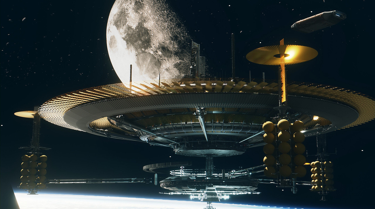 月亮河-科幻空间站设计（图ZMzM5ODI2MjA4） - 动画/影视 - 站酷设计师ArtDj原创素材 - 站酷ZCOOL