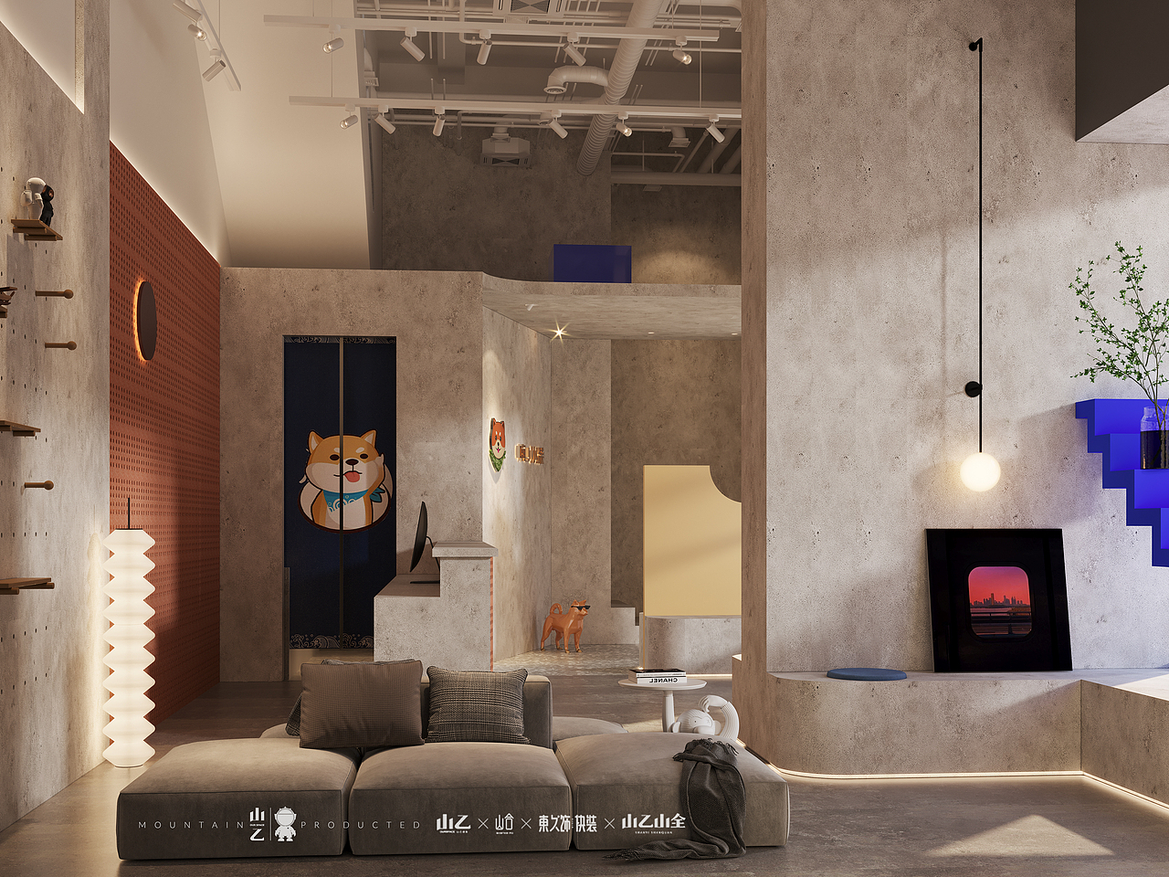 山乙商业空间设计|柴犬咖啡（图ZMzE3MzYwMjQw） - 商业空间设计 - 站酷设计师山乙建设商业空间原创素材 - 站酷ZCOOL