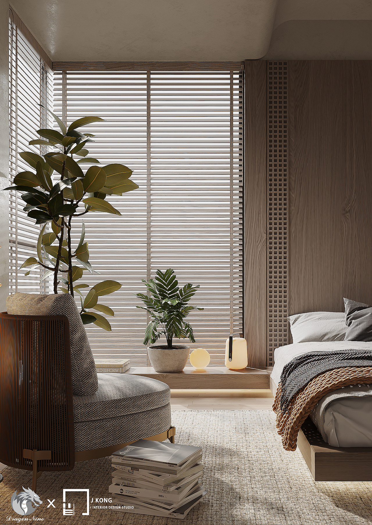 皆空作品 | 仲春之森——四居室，107㎡（图ZMjk3MzE5MjI4） - 家装设计 - 站酷设计师皆空设计研究室原创素材 - 站酷ZCOOL