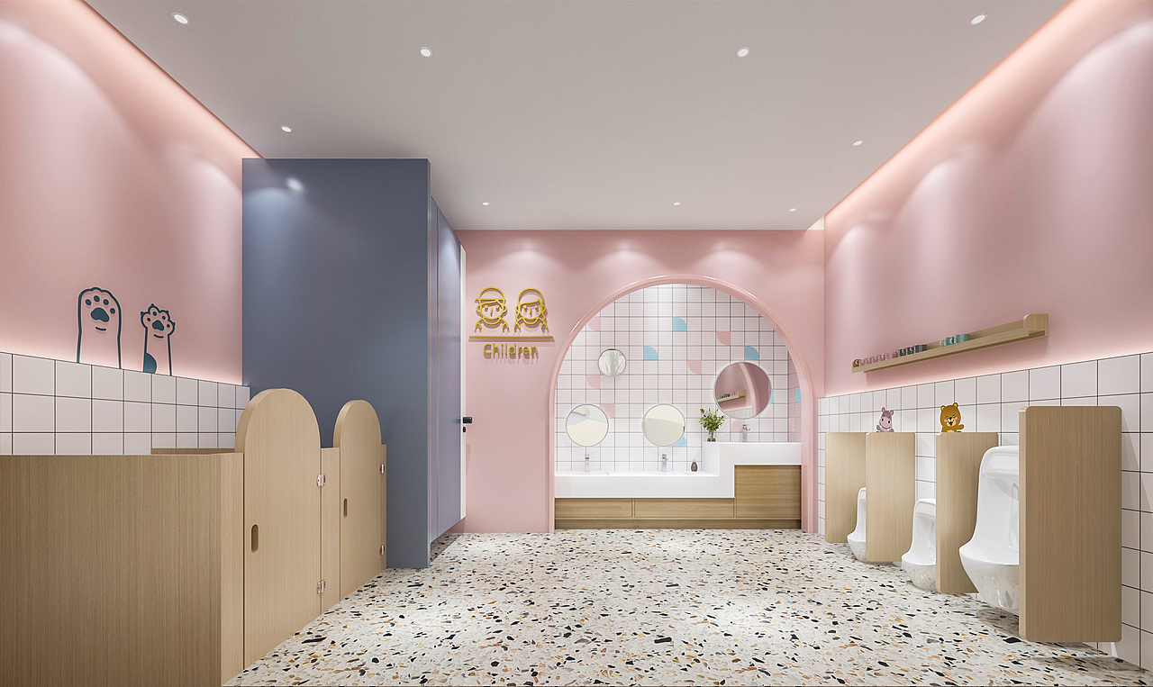 西安市儿童医院第三门诊部（图ZMzA2Mzg2NTIw） - 商业空间设计 - 站酷设计师Lyngyun原创素材 - 站酷ZCOOL