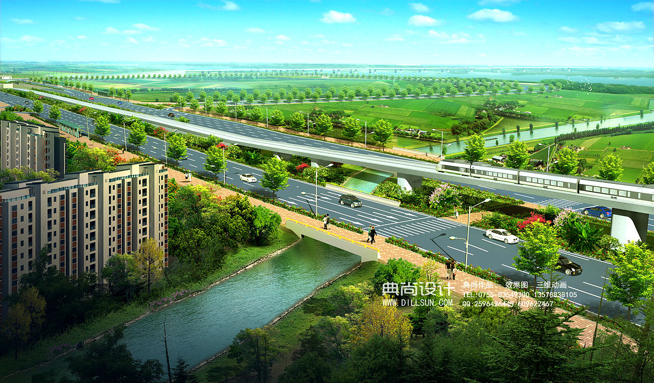 桥梁设计效果图 4