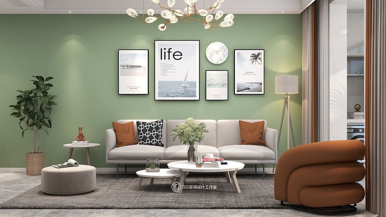 90空间设计∣130㎡北欧风格，治愈系家居，满目皆温柔（图ZMzI1MDMzNTgw） - 家装设计 - 站酷设计师设计师赵响原创素材 - 站酷ZCOOL