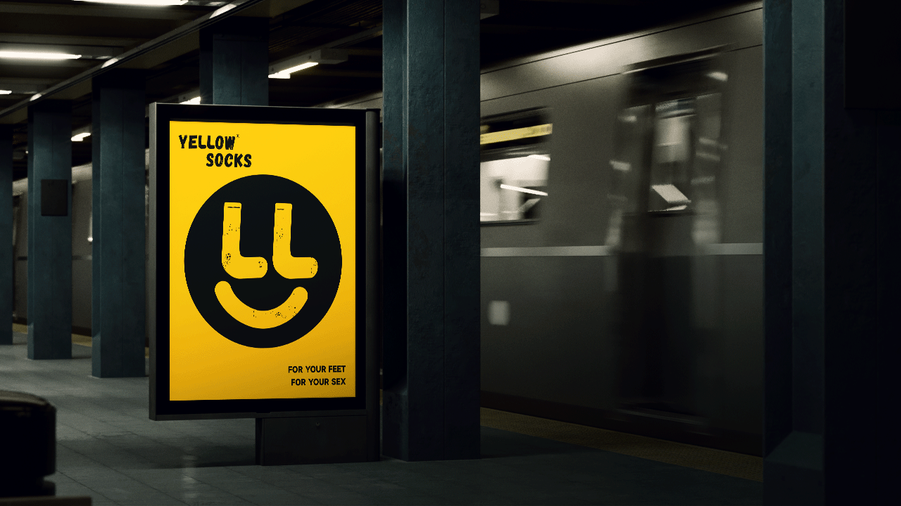 YELLOW潮袜品牌LOGO设计｜服饰 服装｜LOGO VI设计（图ZMzYxMDExMTUy） - Logo - 站酷设计师艾亿客原创素材 - 站酷ZCOOL