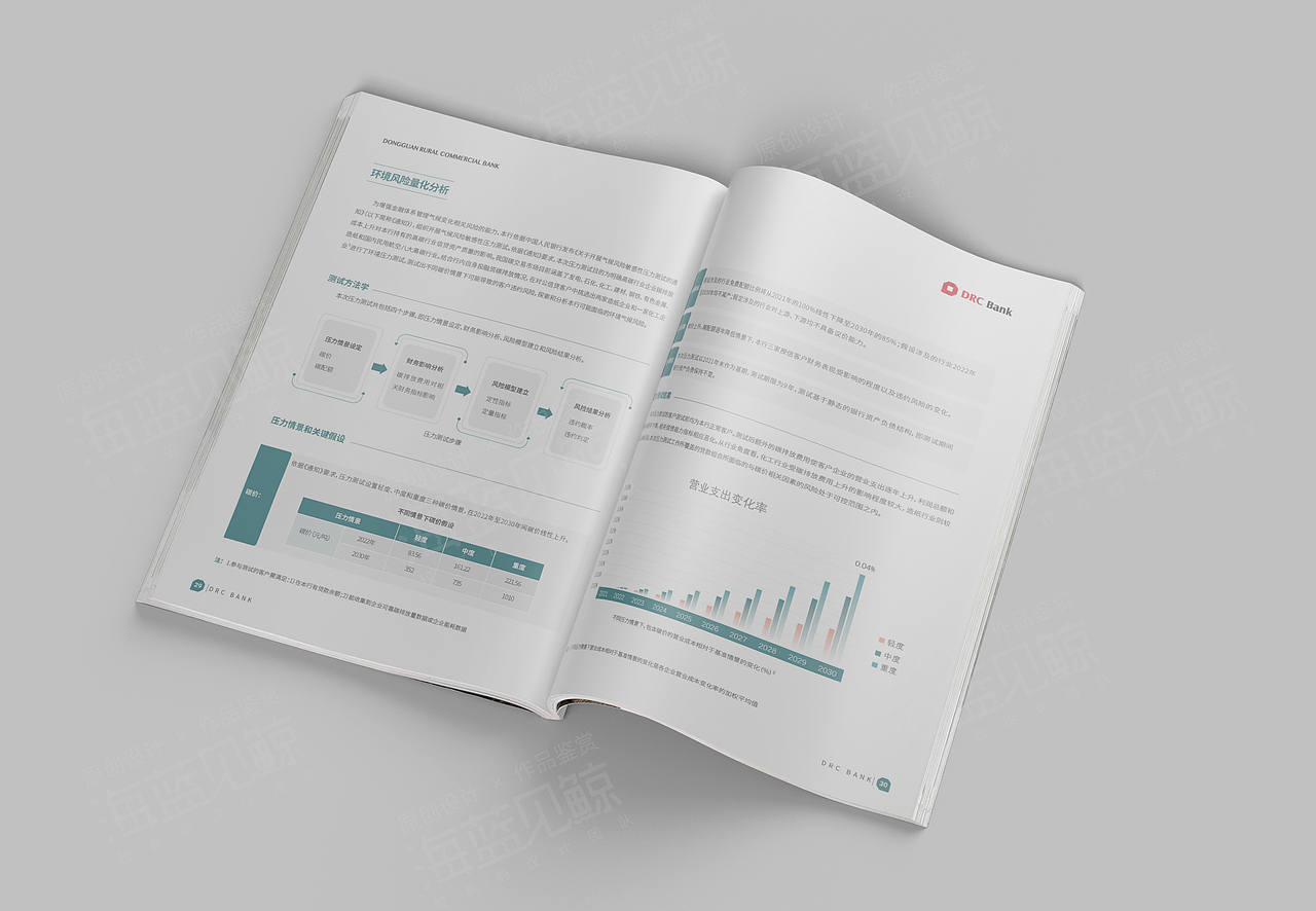 银行环境披露画册（图ZMzYyOTE1MzAw） - 书籍/画册 - 站酷设计师海蓝见鲸品牌设计原创素材 - 站酷ZCOOL