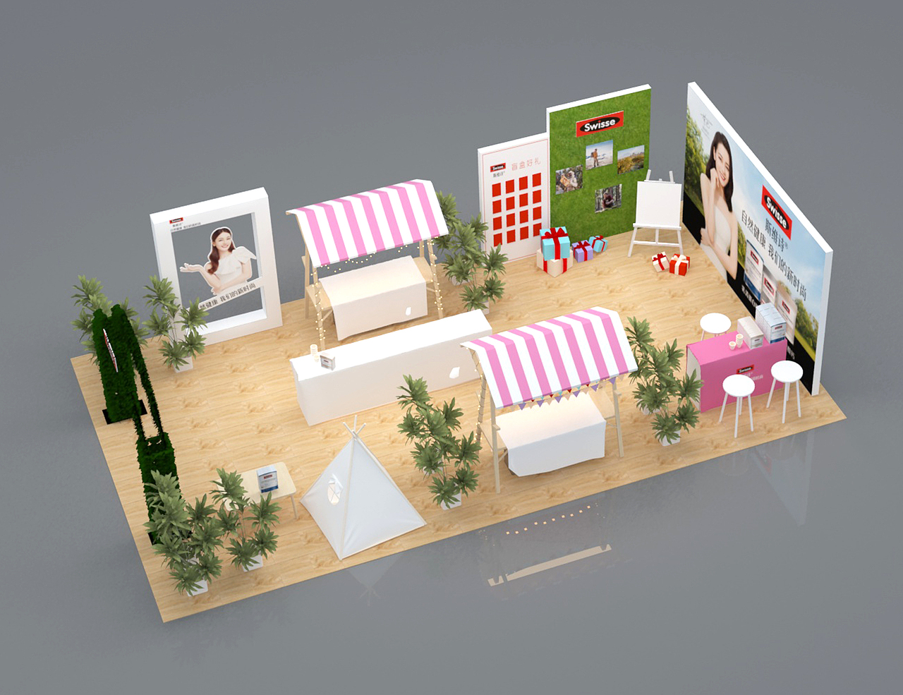 Swisse 万象城活动（图ZMzQ4OTI2NTM2） - 场景 - 站酷设计师源味棒棒糖原创素材 - 站酷ZCOOL