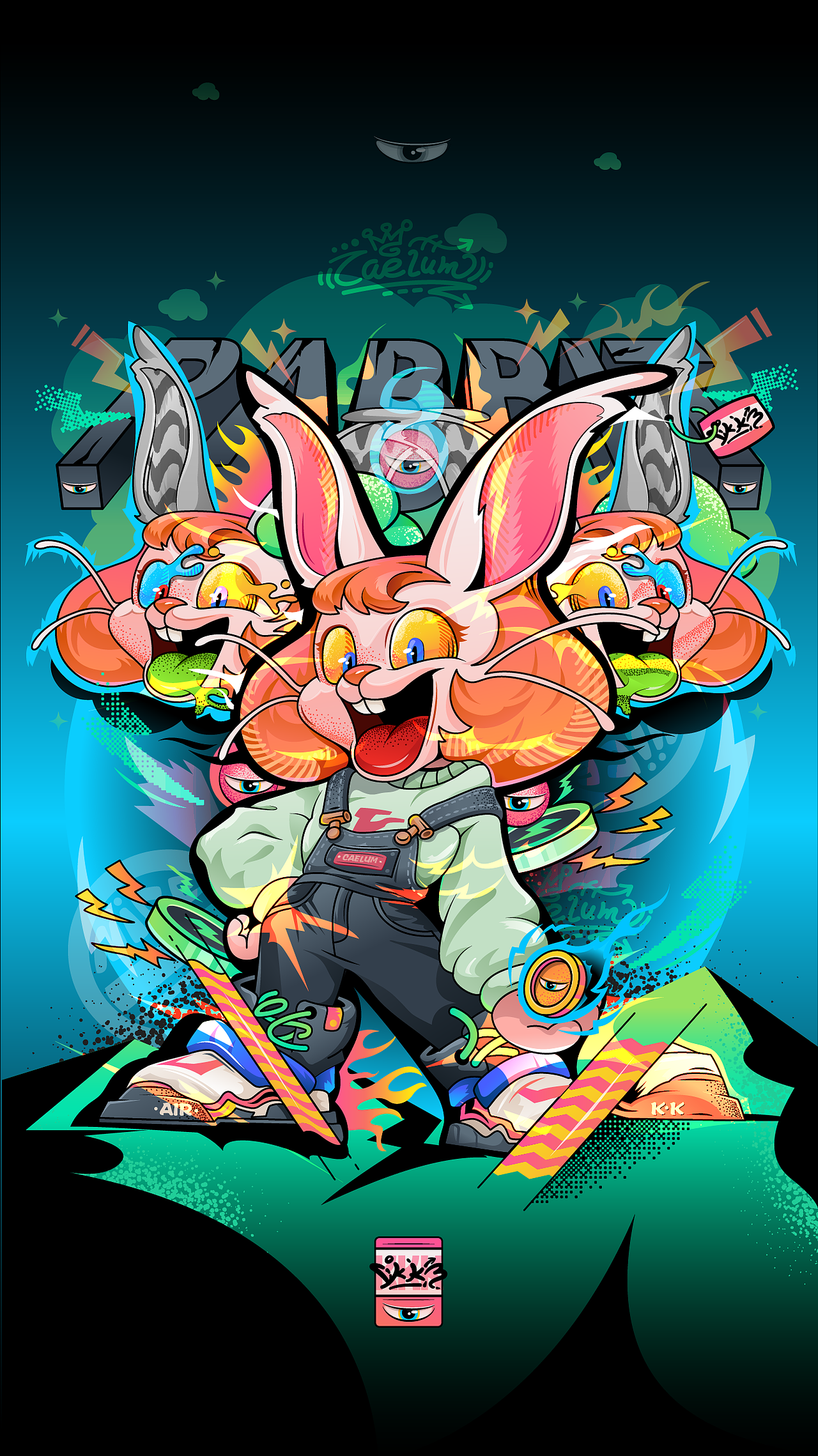 【矢量插画】NEW RABBIT 🐰 兔（图ZMzY3NTExMjY4） - 新锐潮流插画 - 站酷设计师Caelum插画原创素材 - 站酷ZCOOL